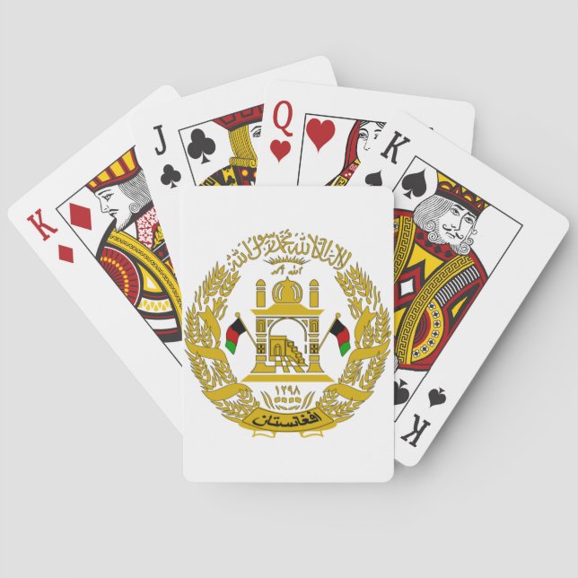Jeu De Cartes Cartes de jeu afghanes d'emblème (dos)