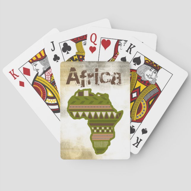 Jeu De Cartes Cartes de jeu africaines (dos)