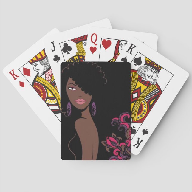 Jeu De Cartes Cartes De Jeu Afrocentriques (dos)