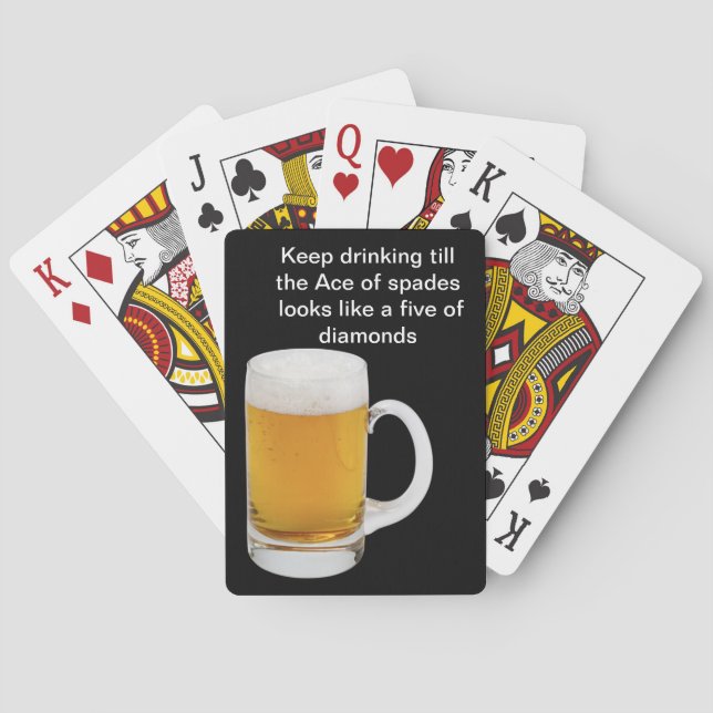 Jeu De Cartes Cartes de jeu amusantes pour la bière (dos)