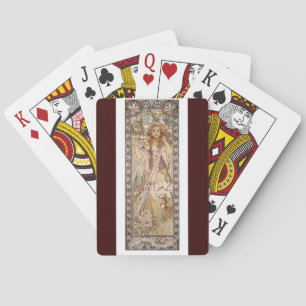 Jeu De Cartes Cartes de jeu Art Nouveau Mucha