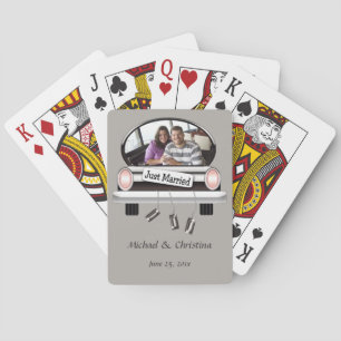 Jeu De Cartes Cartes de jeu Bicycle® personnalisées juste mariée
