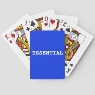 Jeu De Cartes Cartes De Jeu BLEUES Qui Dit Essentiel