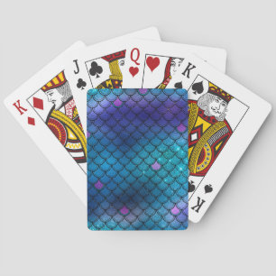 Jeu De Cartes Cartes de jeu Blue Mermaid/Fish Scale