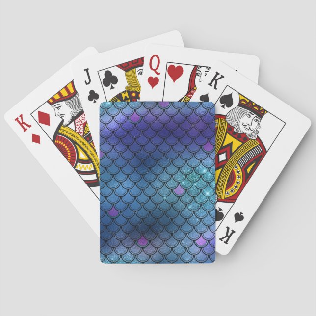 Jeu De Cartes Cartes de jeu Blue Mermaid/Fish Scale (dos)