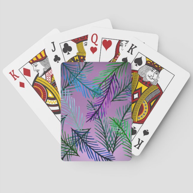 Jeu De Cartes Cartes de Jeu Classique Motif feuille (dos)