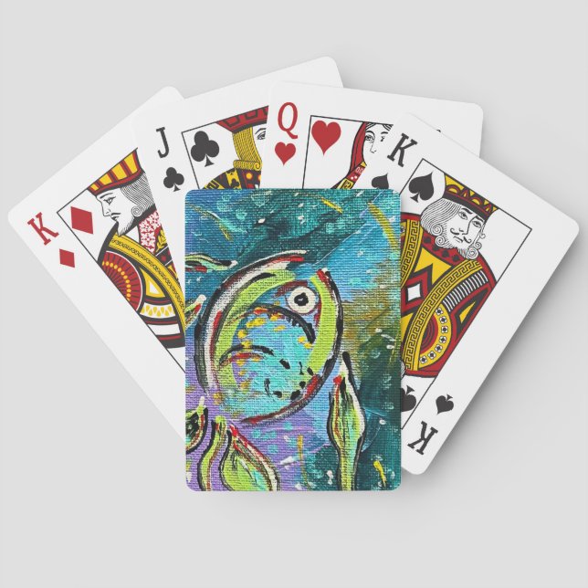 Jeu De Cartes Cartes de Jeu Classique Poisson (dos)
