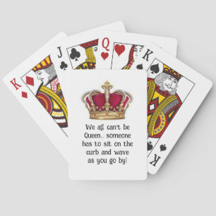 Jeu De Cartes Cartes de jeu classique Queen humoristique