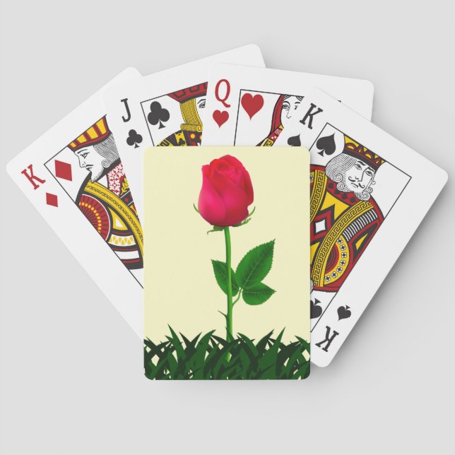 Jeu De Cartes Cartes de Jeu Classique rose (dos)