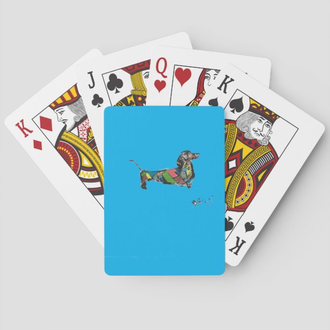 Jeu De Cartes Cartes de jeu classiques avec Dachshund (dos)