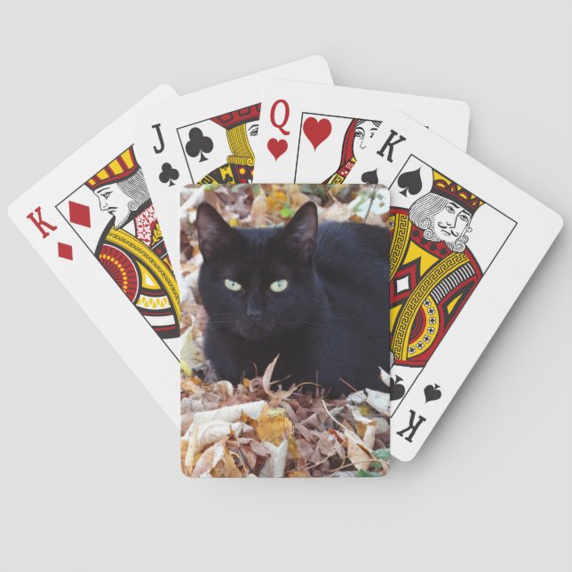 Jeu De Cartes Cartes de jeu classiques de photo d'automne de (dos)