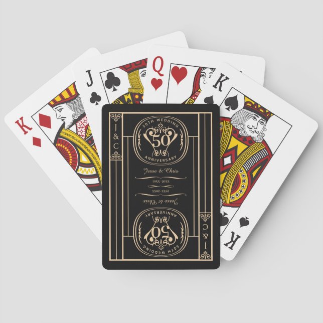 Jeu De Cartes Cartes de jeu classiques du 50e anniversaire (dos)