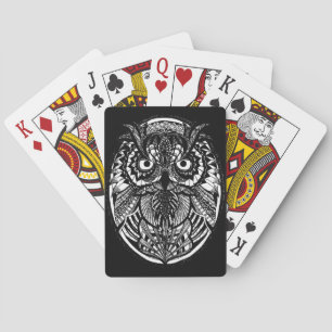 Jeu De Cartes Cartes de jeu classiques embrouillées de hibou