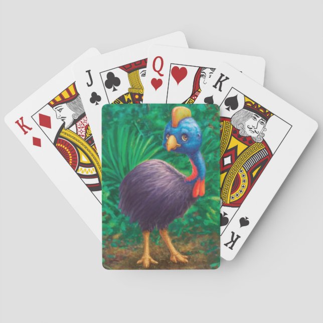 Jeu De Cartes Cartes de Jeu Classiques/JungleFaune/Cassowary/ (dos)