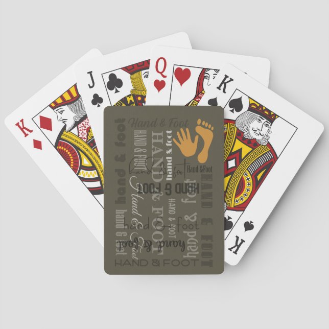 Jeu De Cartes Cartes De Jeu Classiques Main & Pied (dos)