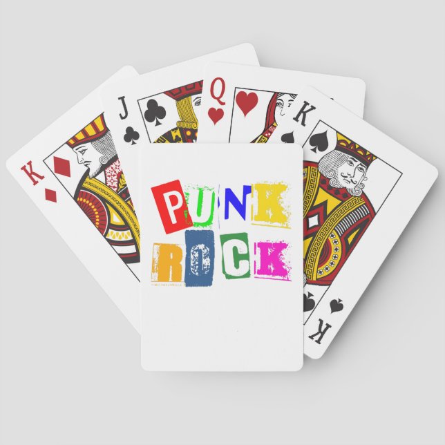 Jeu De Cartes Cartes de jeu classiques Punk Rock (dos)