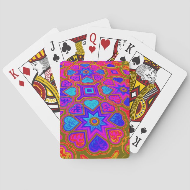 Jeu De Cartes Cartes de jeu "Coeurs exotiques" (dos)
