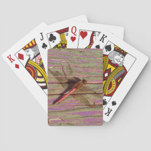 Jeu De Cartes Cartes de jeu colorées de libellules