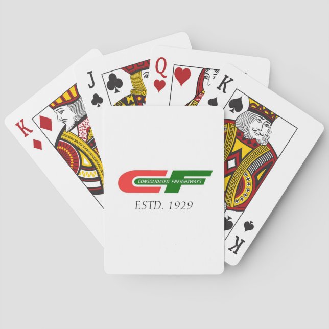 Jeu De Cartes Cartes de jeu consolidées de Freightways (dos)