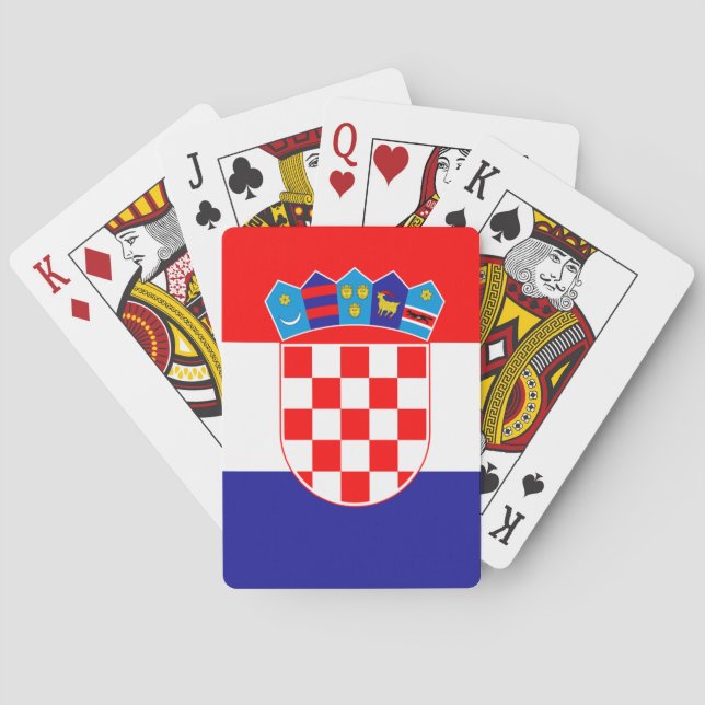 Jeu De Cartes Cartes de jeu croates de drapeau (dos)
