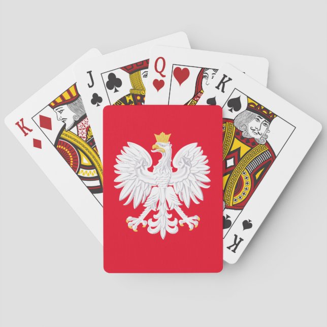 Jeu De Cartes Cartes de jeu d'aigle polonais (dos)