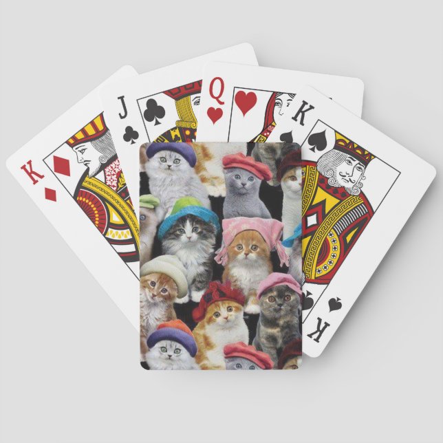 Jeu De Cartes Cartes de jeu d'amoureux de les chats (dos)