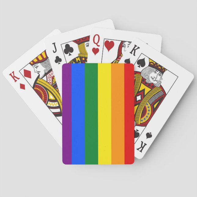 Jeu De Cartes cartes de jeu d'arc-en-ciel (dos)