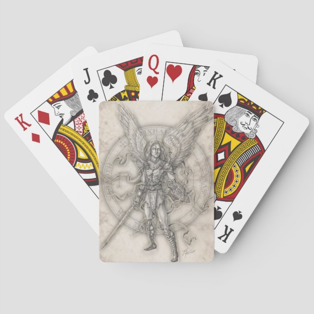 Jeu De Cartes Cartes de jeu d'Arkhangel Michael (dos)