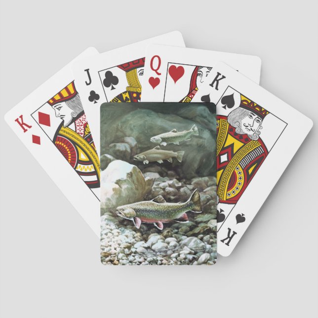 Jeu De Cartes Cartes de jeu d'art de poissons (dos)