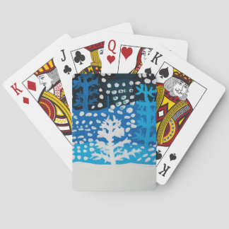 Jeu De Cartes Cartes de jeu d'art d'hiver