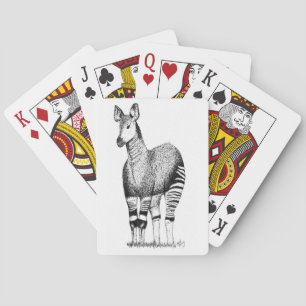 Jeu De Cartes Cartes de jeu d'art d'okapi