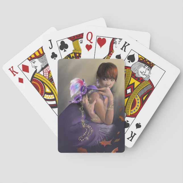 Jeu De Cartes Cartes de jeu d'attrait d'automne (dos)