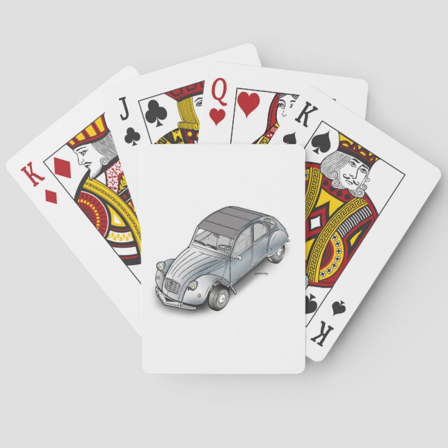 Jeu De Cartes cartes de jeu de 2cv Citroen (dos)