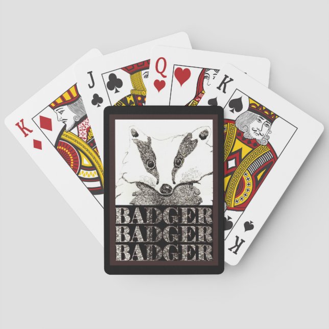 Jeu De Cartes Cartes de jeu de blaireau (A281) (dos)