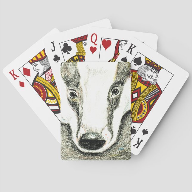 Jeu De Cartes Cartes de jeu de blaireau (JZH1) (dos)