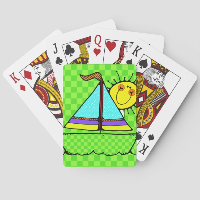 Jeu De Cartes Cartes De Jeu De Bord De Voilier (dos)