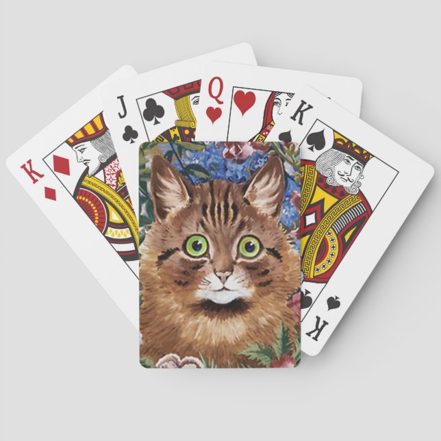 Jeu De Cartes Cartes de jeu de chat de Louis Wain (dos)