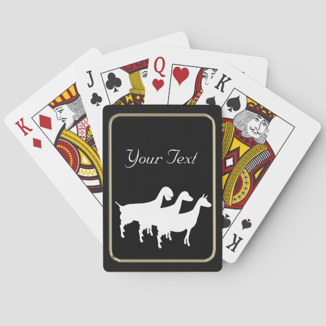 Jeu De Cartes Cartes de jeu de chèvre laitière (dos)