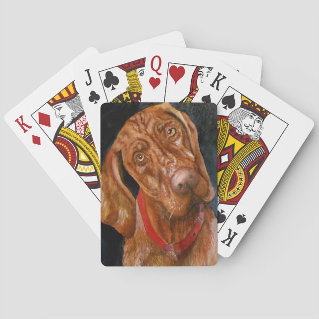 Jeu De Cartes Cartes de jeu de chien de Viszla (dos)