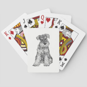Jeu De Cartes Cartes de jeu de chien - Schnauzer