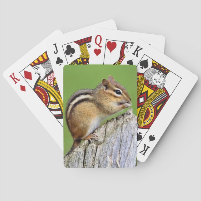 Jeu De Cartes Cartes de jeu de Chipmucnk de charpentier (dos)
