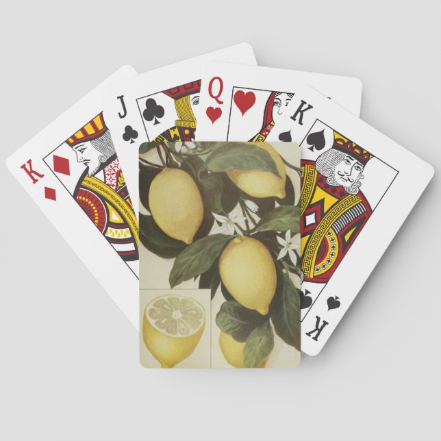 Jeu De Cartes Cartes de jeu de citron (dos)
