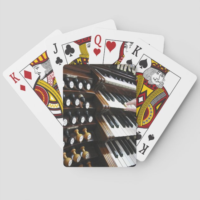 Jeu De Cartes Cartes de jeu de clavier d'organe (dos)