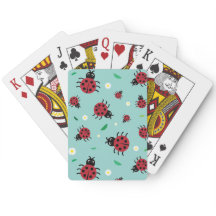 Cartes de jeu de coccinelles