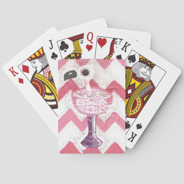 Jeu De Cartes Cartes de jeu de cocktail de Flamant rose (dos)