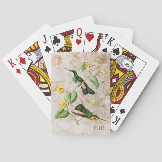 Jeu De Cartes Cartes de jeu de colibri de gemme de montagne (dos)