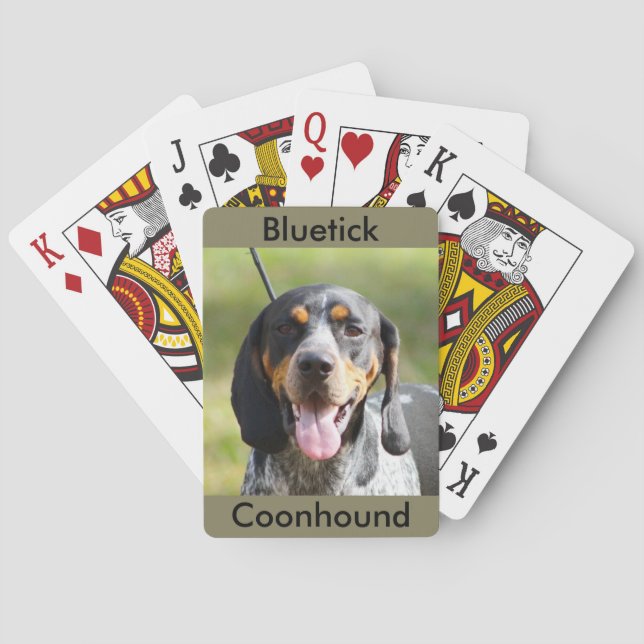 Jeu De Cartes Cartes de jeu de Coonhound de Bluetick (dos)