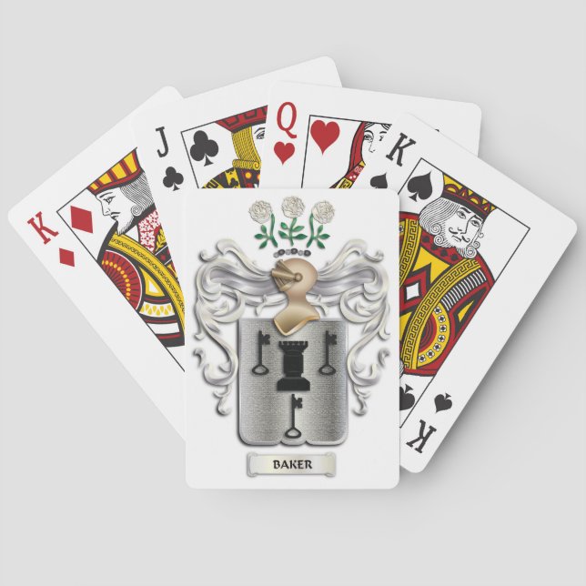 Jeu De Cartes Cartes de jeu de crête de Baker (dos)
