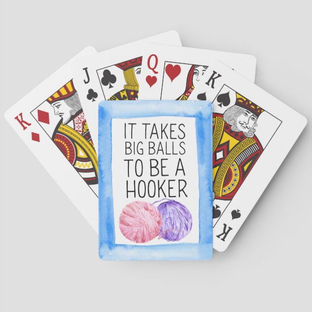 Jeu De Cartes Cartes de jeu de crochet de plaisanterie (dos)
