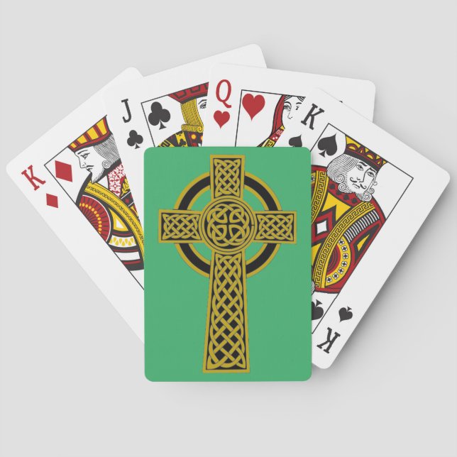 Jeu De Cartes Cartes de jeu de croix celtique (dos)